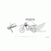 Схема вузла: Stripe + Mark (2) для Honda CRF230 CRF230F
