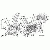 Схема вузла: Картер двигуна для Honda VTX1300