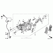 Схема узла: Передний тормозной суппорт (2) для Honda VT750 Shadow Spirit