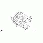 Схема узла: Крышка генератора для Honda CBR600 CBR600F
