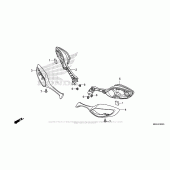 Схема вузла: Mirror для Honda VFR1200 VFR