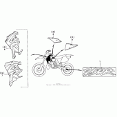 Схема узла: Mark 95-96 для Honda CR250