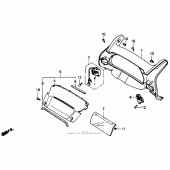 Схема узла: Приборная панель для Honda ST1100 Pan-European