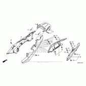 Схема вузла: Заглушка сидіння для Honda NC700