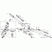 Схема вузла: Верхня траверса і Кліпон керма для Honda CBR600 CBR600F
