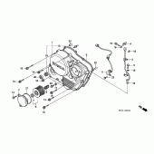 Схема вузла: Права кришка картера для Honda XR600