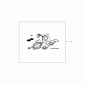 Схема вузла: Head set (FULL FACE) для Honda GL1800 Gold Wing