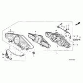 Схема вузла: Панель приладів для Honda VFR800 VFR