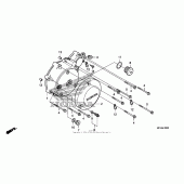 Схема узла: Левая крышка картера для Honda VT750 Shadow Phantom