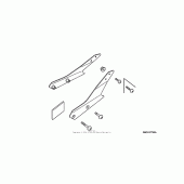 Схема вузла: Backrest rr. carrier mount brackets для Honda VTX1800