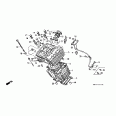 Схема вузла: Циліндр / головка циліндра (FRONT) для Honda XL600 Transalp
