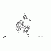 Схема узла: Привод стартера для Honda CBR1100XX Blackbird