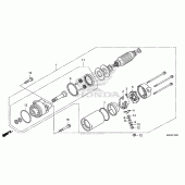 Схема вузла: Стартер електричний для Honda GL1800 Gold Wing Valkyrie