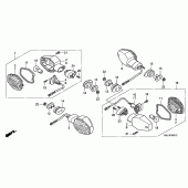 Схема вузла: Поворотники (CBR1000RR6 / 7) для Honda CBR1000 CBR1000RR Fireblade