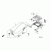 Схема вузла: Сидіння для Honda NX500 Dominator