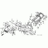 Схема узла: Рама для Honda VFR400