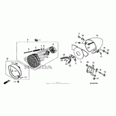 Схема узла: Фара для Honda VT1300 Sabre