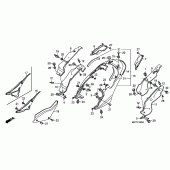Схема вузла: Сидіння & Бічний обтічник для Honda XL1000V Varadero