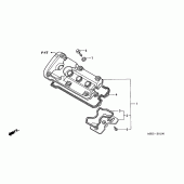 Схема узла: Клапанная крышка (CB600F2/F22) для Honda CB600F Hornet