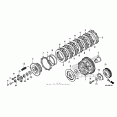 Схема вузла: Clutch (1) для Honda NC700