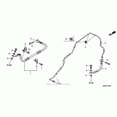 Схема вузла: Brake line для Honda VTX1300