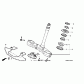 Схема вузла: Рульова траверса для Honda CBR1000 CBR1000RR Fireblade