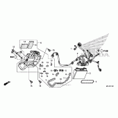 Схема узла: Abs control unit (cbr600ra) для Honda CBR600