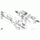 Схема узла: Подножки для Honda XRV750 Africa Twin