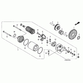 Схема вузла: Стартер електричний (CRF230F8 / 9) для Honda CRF230 CRF230F