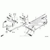 Схема вузла: Pedal (1) для Honda VT750 Shadow Aero