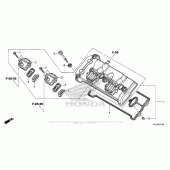Схема вузла: Клапанна кришка для Honda CBR600 CBR600RR