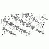 Схема вузла: Трансмісія для Honda CRF450 CRF450R