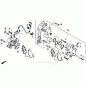 Схема узла: St1100a fr. brake caliper 95 для Honda ST1100 Pan-European