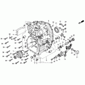 Схема узла: Rear case для Honda GL1500 Gold Wing Aspencade