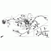 Схема вузла: Wire Harness (2) для Honda VT1300 Fury