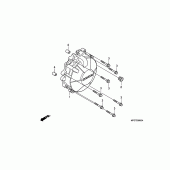 Схема вузла: Кришка генератора для Honda CB600F Hornet