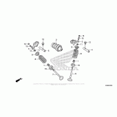 Схема вузла: Шток & Клапан для Honda CRF125 CRF125F