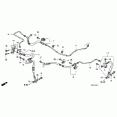 Схема узла: Задняя тормозная система (FJS400D8) для Honda FJS400 Silver Wing