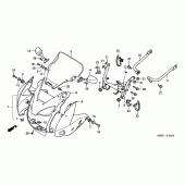 Схема вузла: Cowling comp для Honda CB600F Hornet S