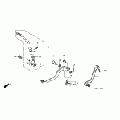 Схема узла: Педаль(Лапка) для Honda CR250