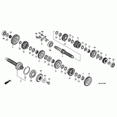 Схема узла: Трансмиссия для Honda CBR1000 CBR1000RR Fireblade