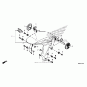 Схема вузла: Переднє крило для Honda CBR600 CBR600RR