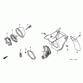 Схема узла: Воздушный фильтр для Honda CR250