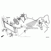 Схема узла: Радиатор для Honda CTX1300