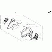 Схема узла: Side shelter set 90 для Honda GL1500 Gold Wing Special Edition