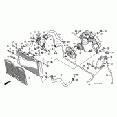 Схема вузла: Радіатор для Honda CBF600
