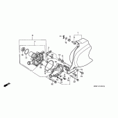 Схема узла: Водяной насос для Honda VT600 Shadow VLX