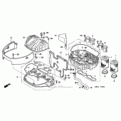 Схема узла: Воздушный фильтр (1) для Honda CBR1000 CBR1000RR Fireblade