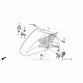 Схема узла: Перед. крыло (fsc600d 06) для Honda FSC600 Silver Wing