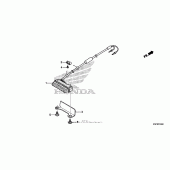 Схема узла: Задний фонарь (Стоп-сигнал) для Honda CRF250 CRF250X